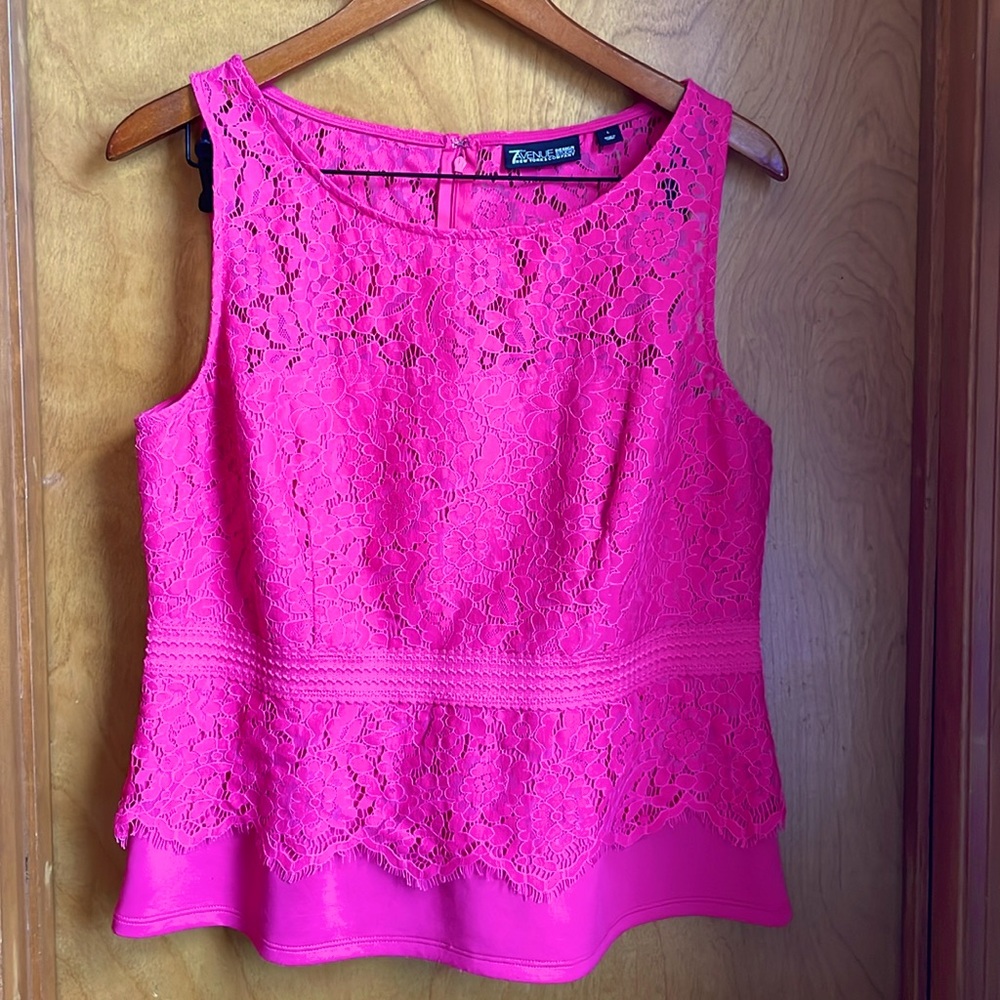 New York and Company pink top size large